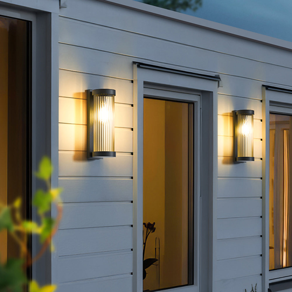 Outdoor Solar Wall Light Up Down LED Garden Lamp IP65
