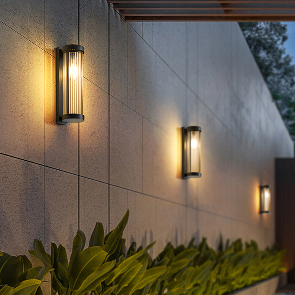Outdoor Solar Wall Light Up Down LED Garden Lamp IP65