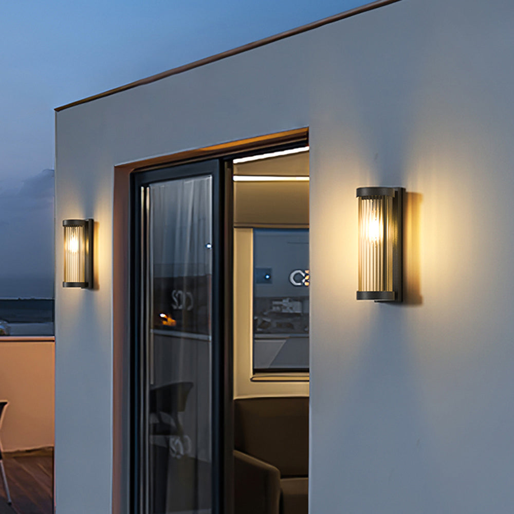 Outdoor Solar Wall Light Up Down LED Garden Lamp IP65