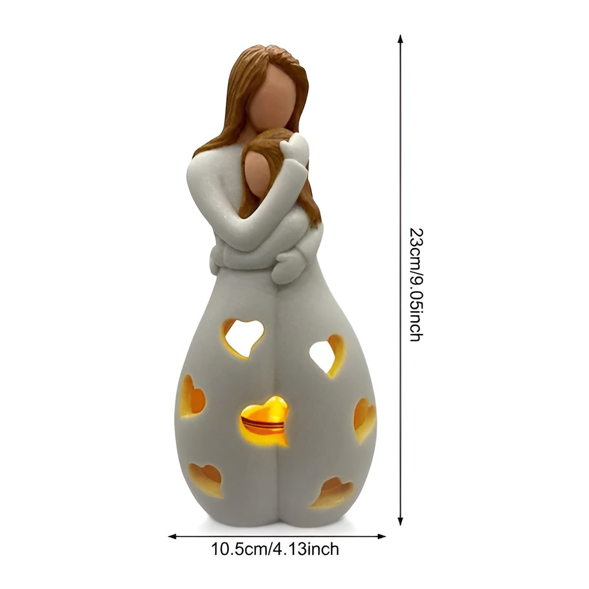 Mother Daughter Candle Holder Ornament for Mother's Day Gift