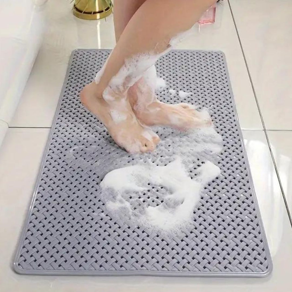 Bathroom Shower Mat Non-Slip Bath Mat with Strong Suction Cups