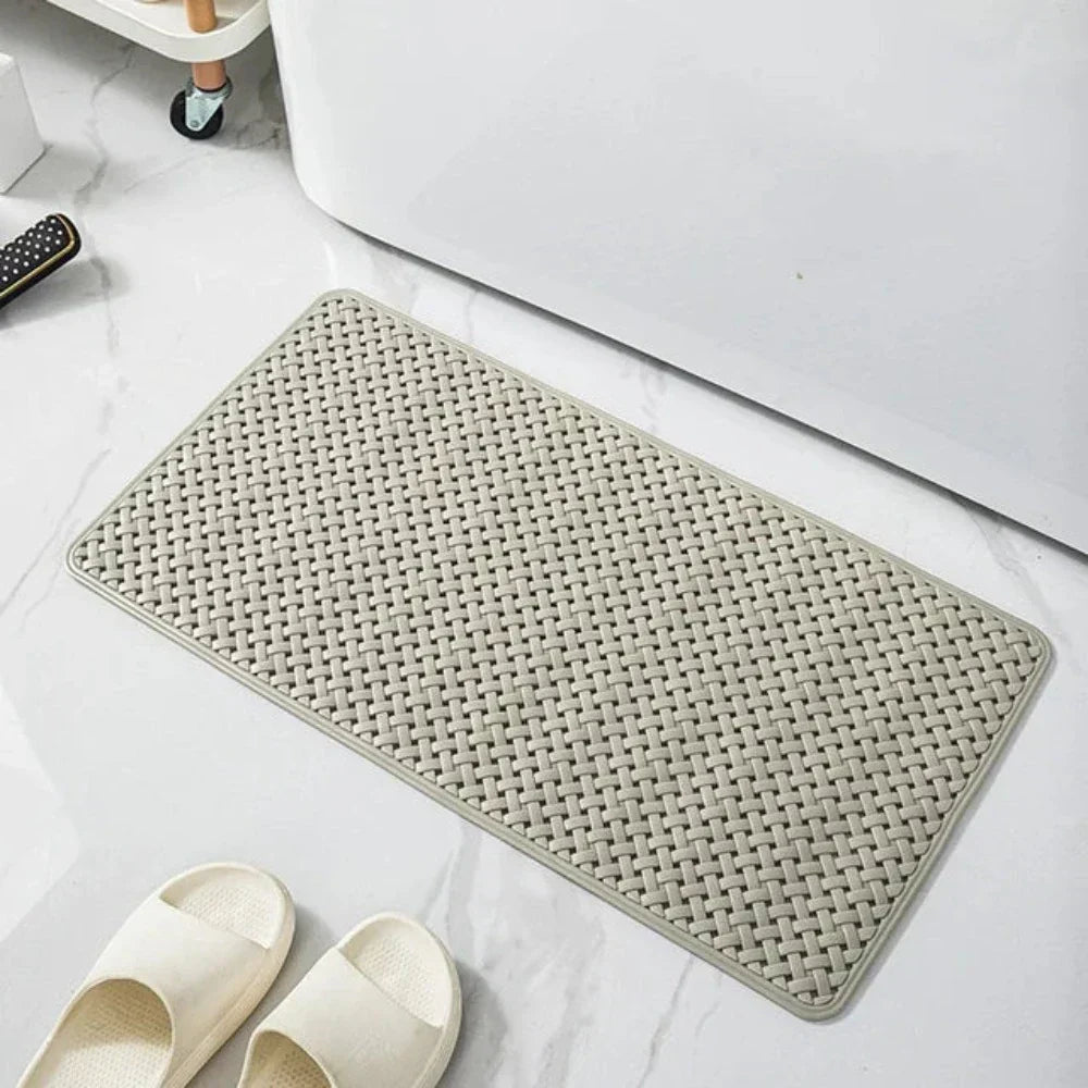 Bathroom Shower Mat Non-Slip Bath Mat with Strong Suction Cups