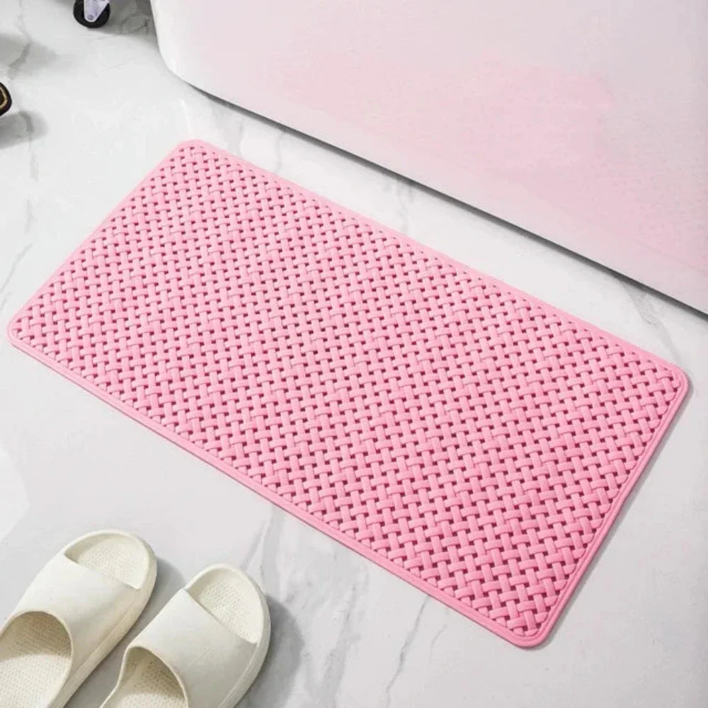 Bathroom Shower Mat Non-Slip Bath Mat with Strong Suction Cups