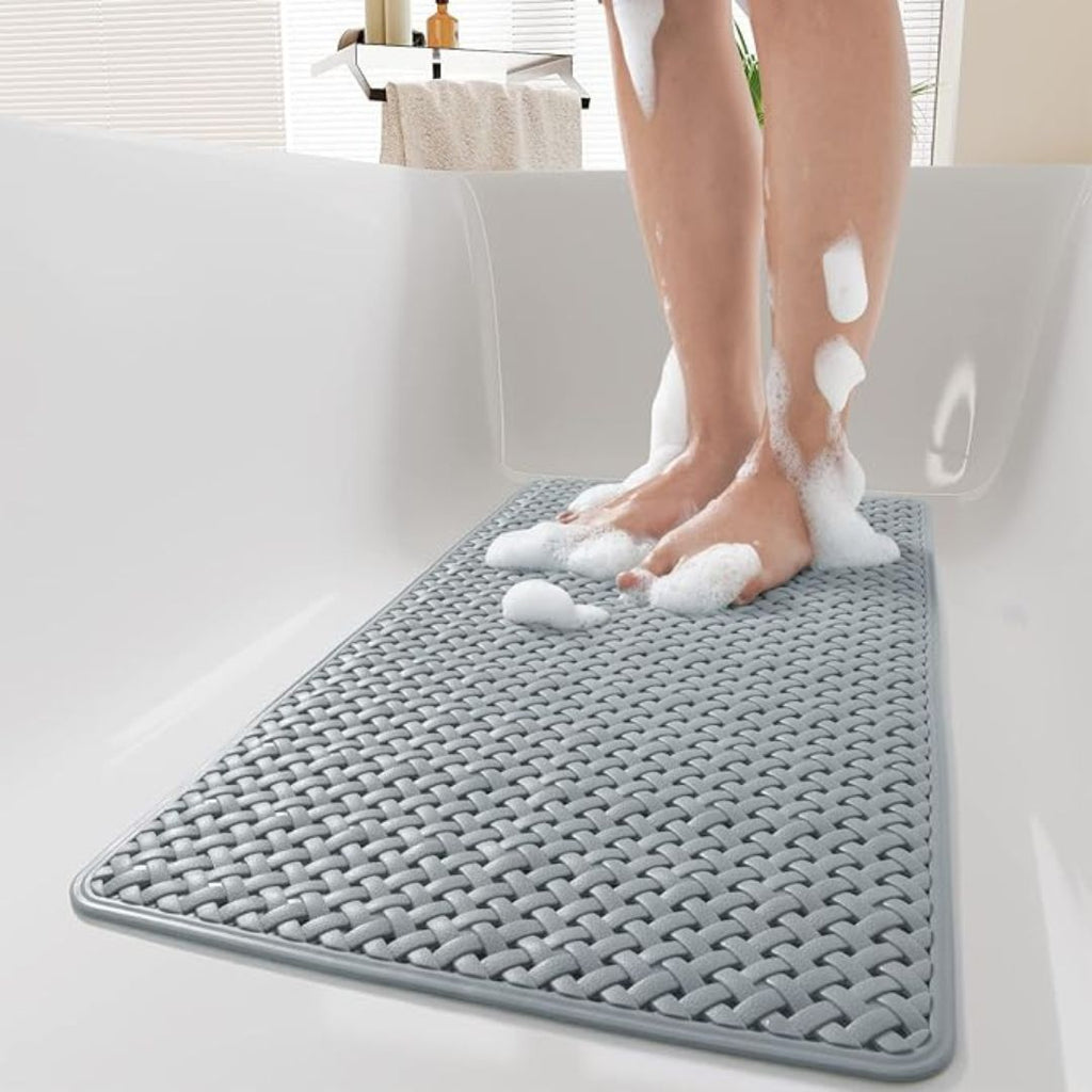 Bathroom Shower Mat Non-Slip Bath Mat with Strong Suction Cups