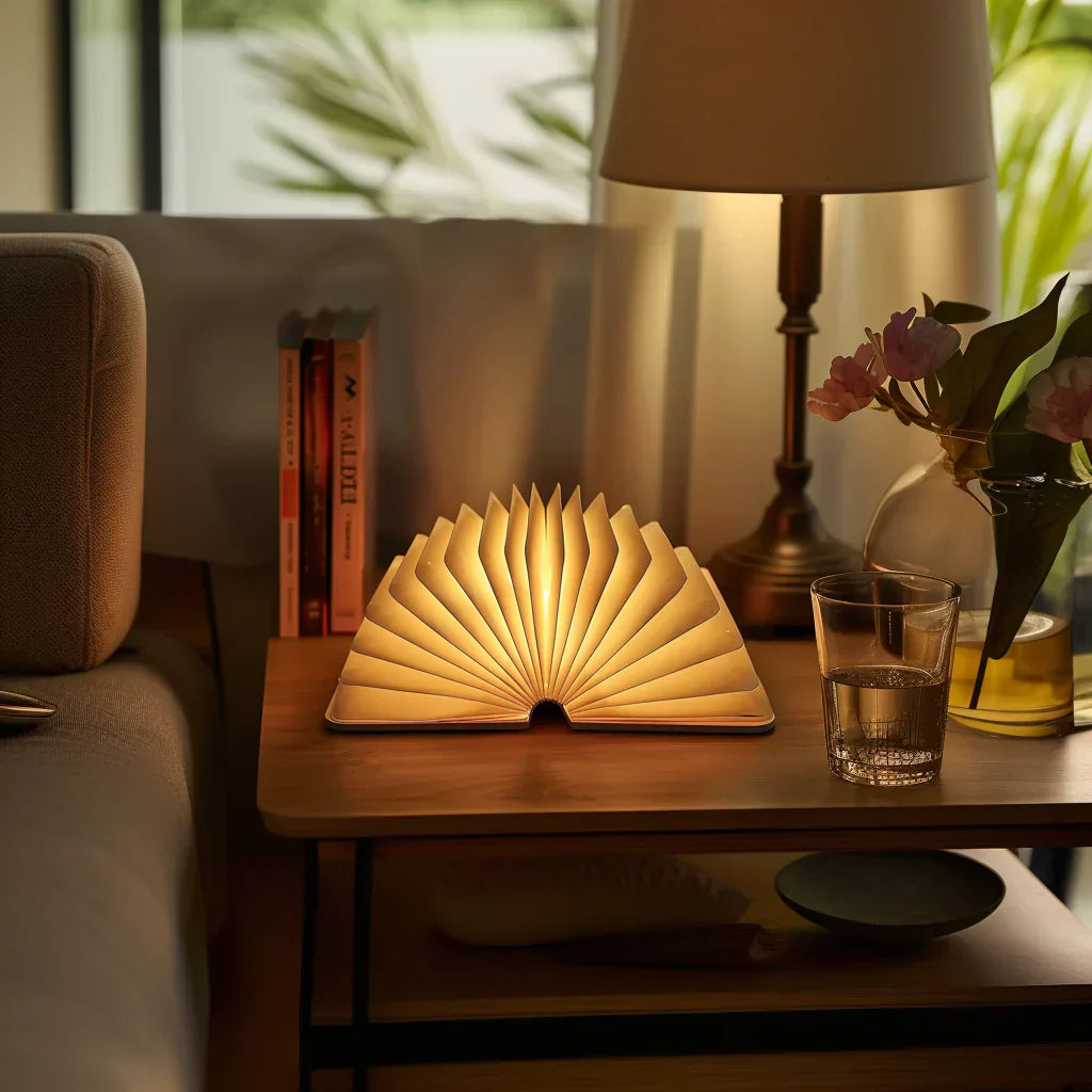 Decorative Book-Shaped LED Table Lamp with Touch Control