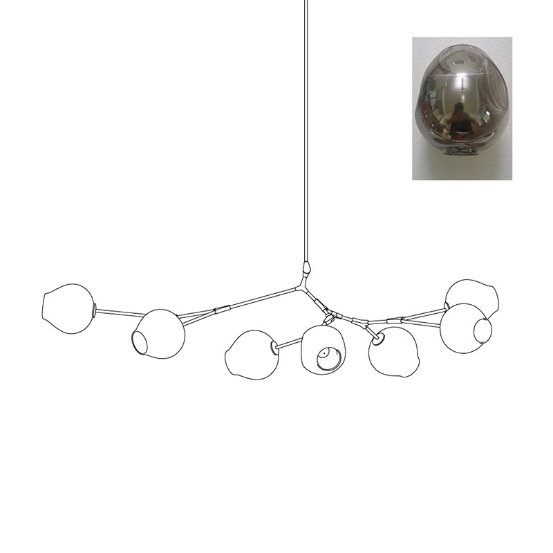 Orvani Globe Linear Chandelier