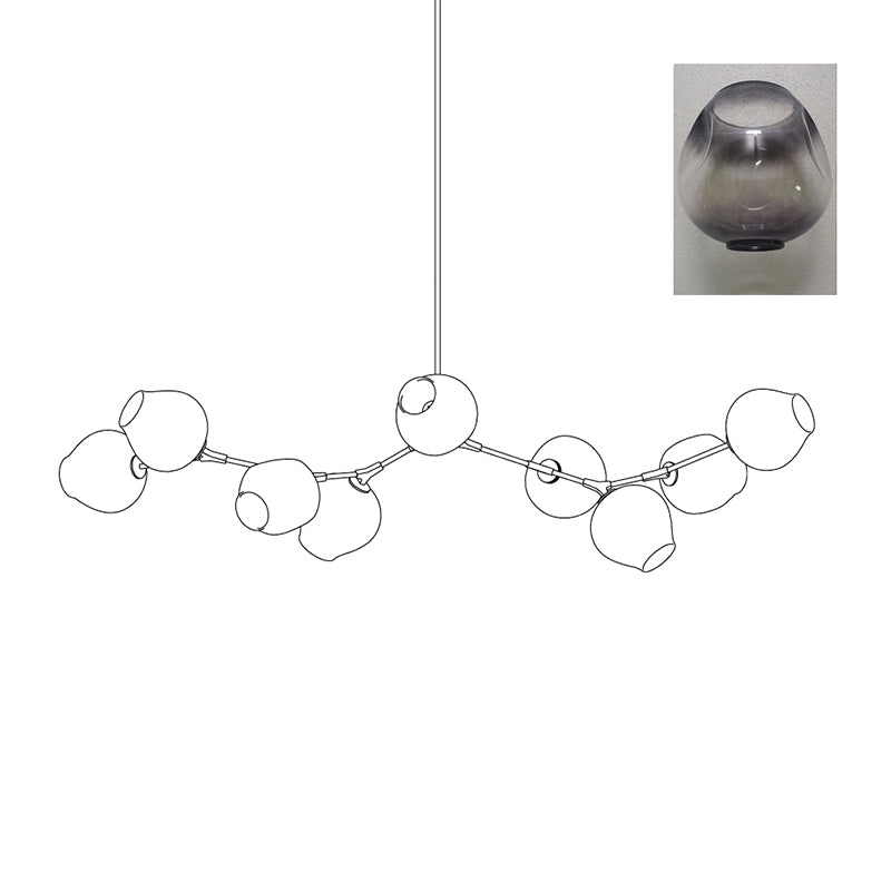 Orvani Globe Linear Chandelier
