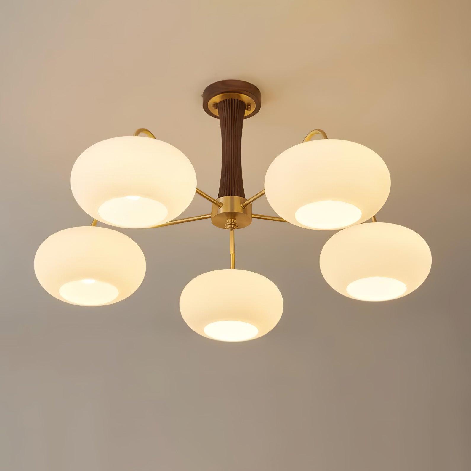 Retro Mid-Century Ceiling Light Decorative Multi-Light Chandelier