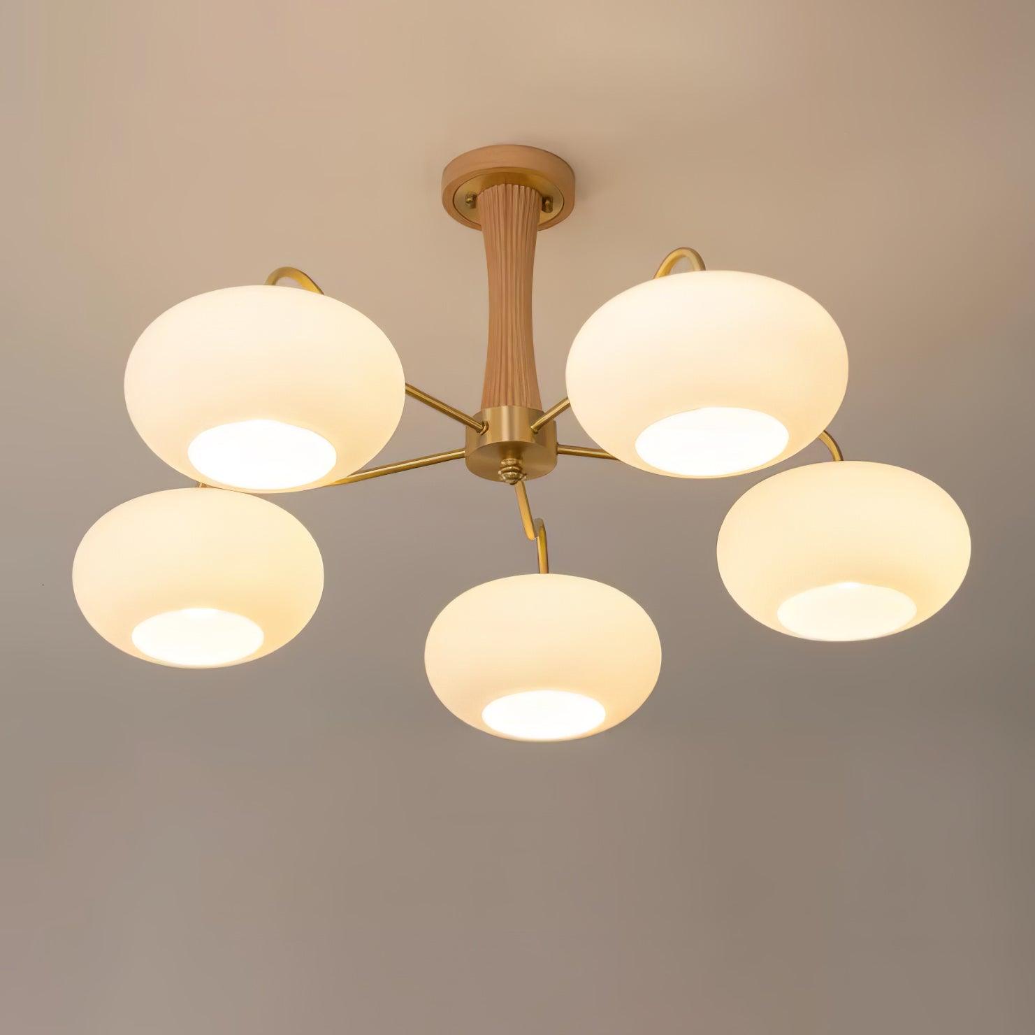 Retro Mid-Century Ceiling Light Decorative Multi-Light Chandelier