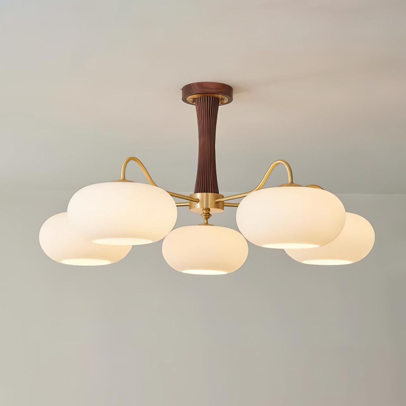 Retro Mid-Century Ceiling Light Decorative Multi-Light Chandelier