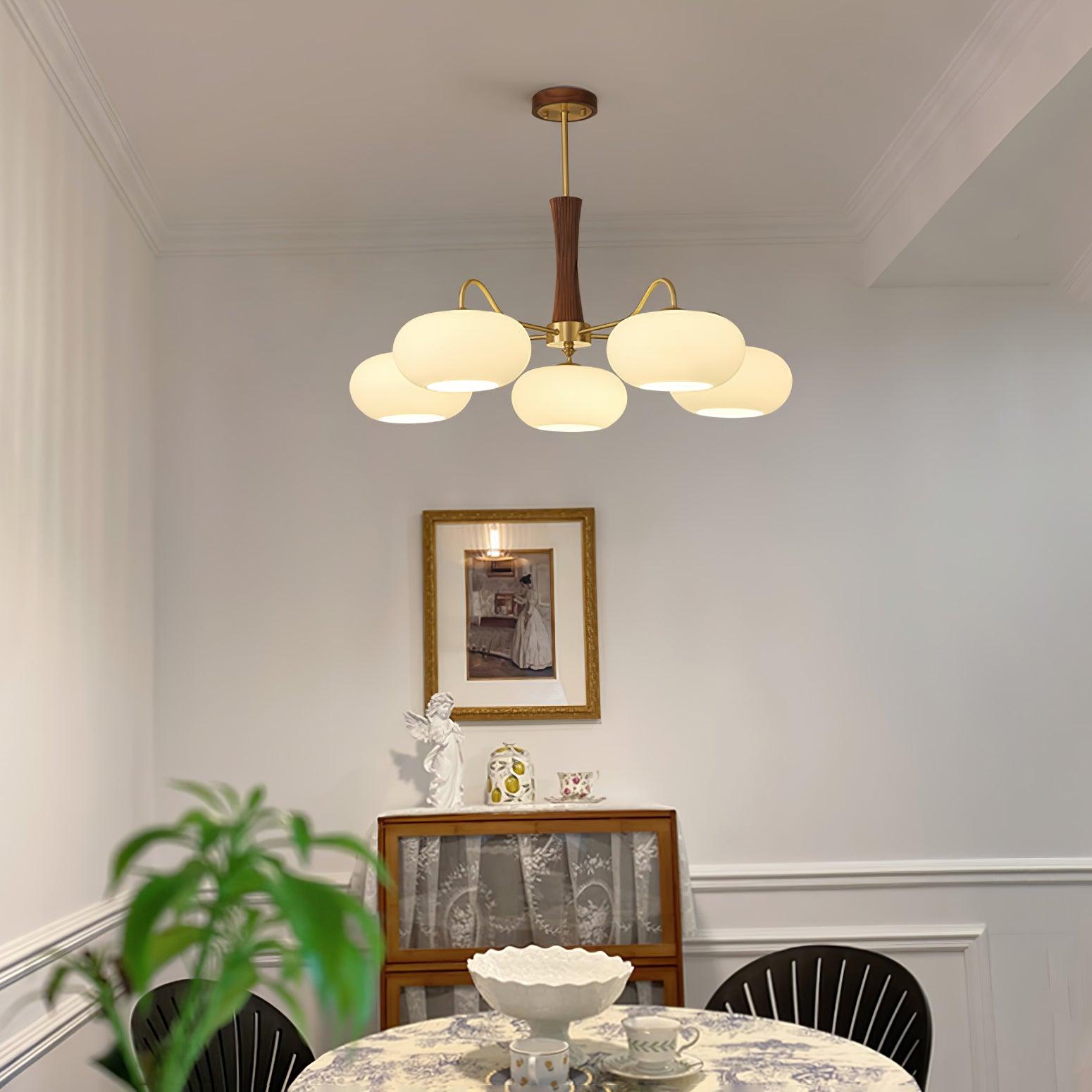 Retro Mid-Century Ceiling Light Decorative Multi-Light Chandelier
