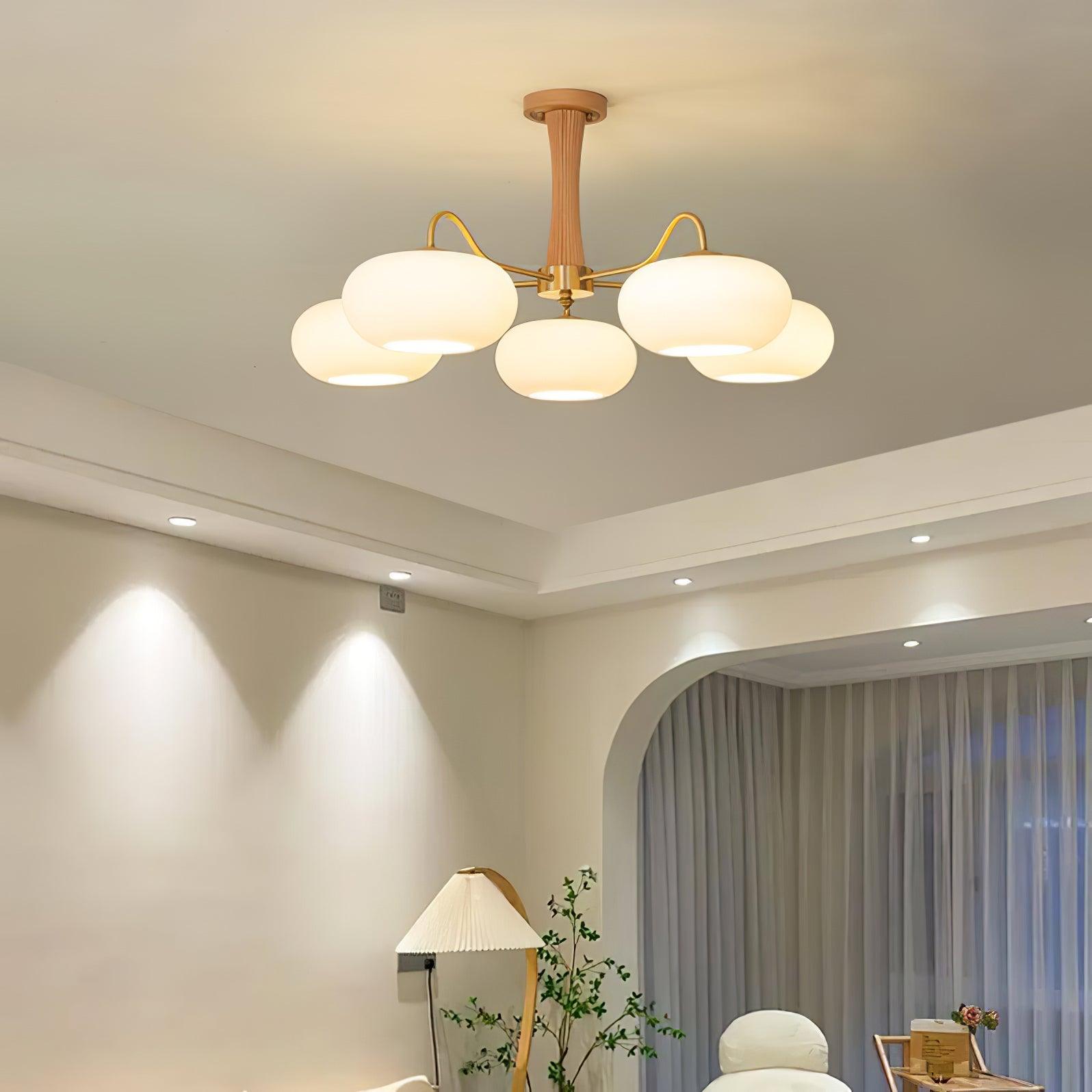 Retro Mid-Century Ceiling Light Decorative Multi-Light Chandelier