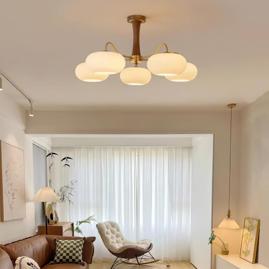 Retro Mid-Century Ceiling Light Decorative Multi-Light Chandelier