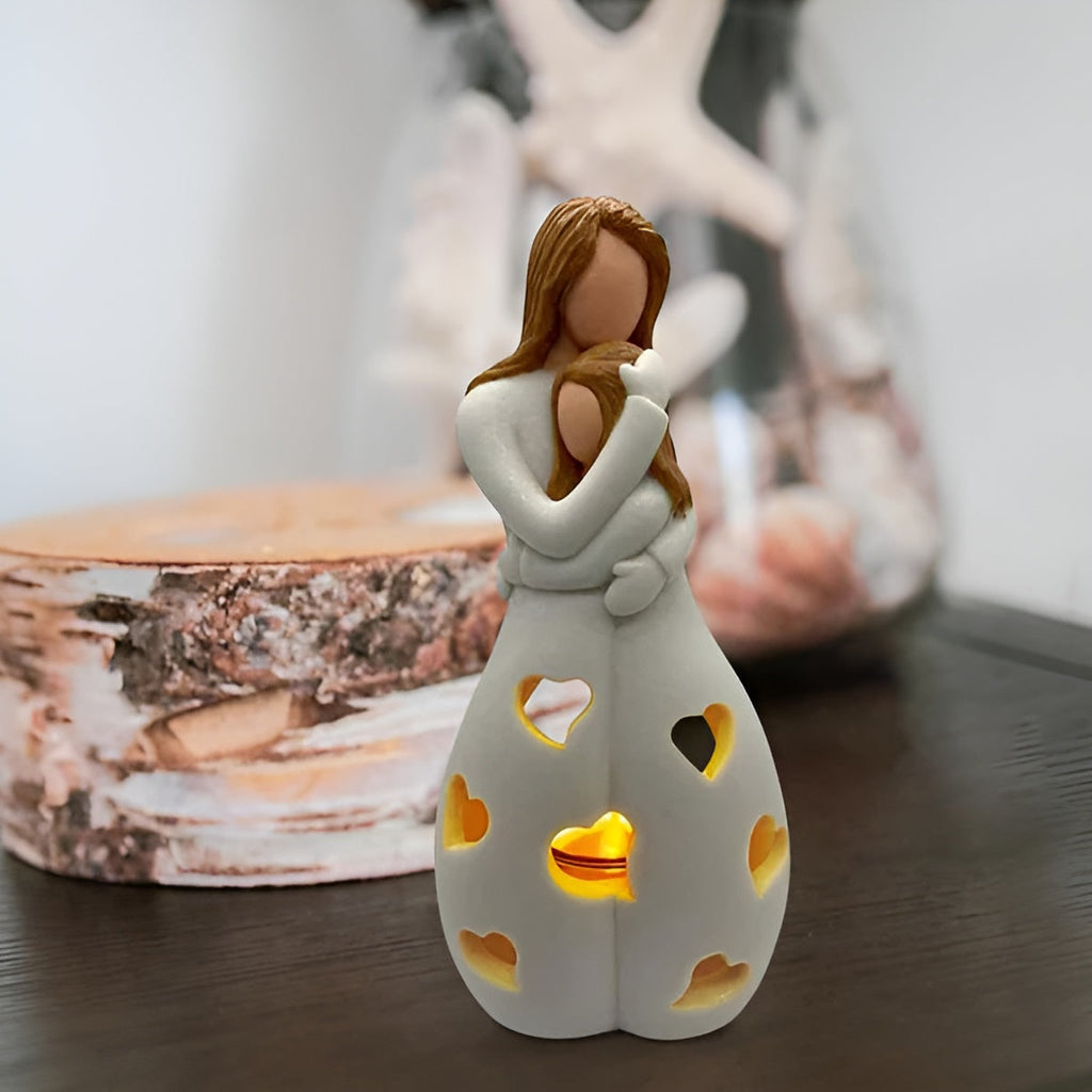 Mother Daughter Candle Holder Ornament for Mother's Day Gift