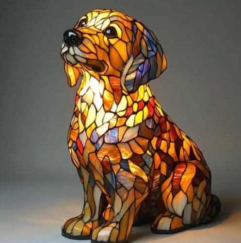 Decorative Dog LED Night Light with USB Power