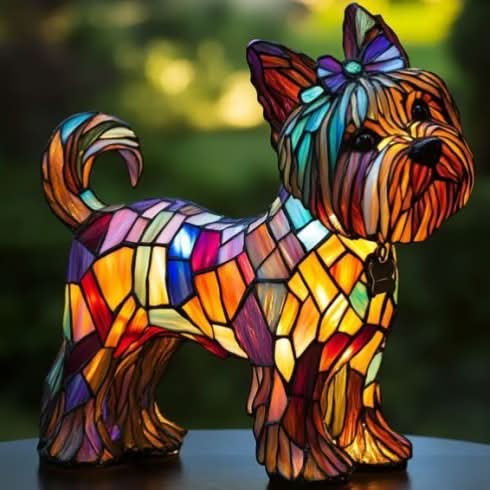 Decorative Dog LED Night Light with USB Power