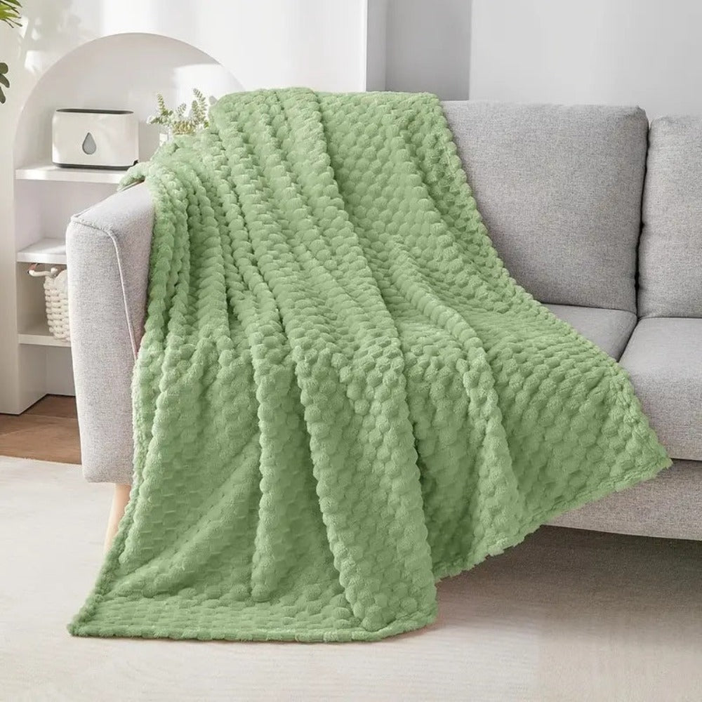 Fluffy Throw Blanket Soft Cosy All-Season Home Blanket