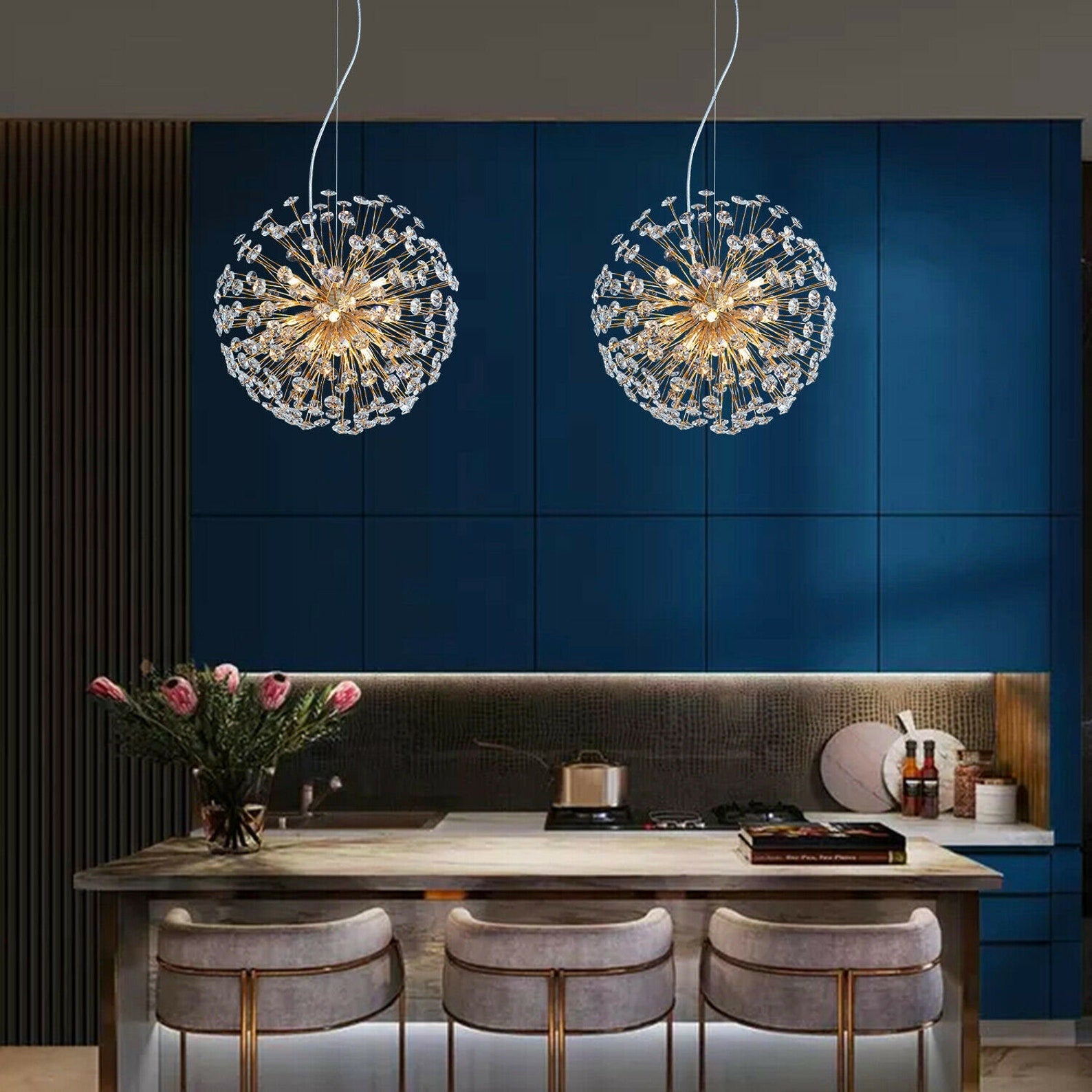 Celestia Dandelion Crystal Chandelier