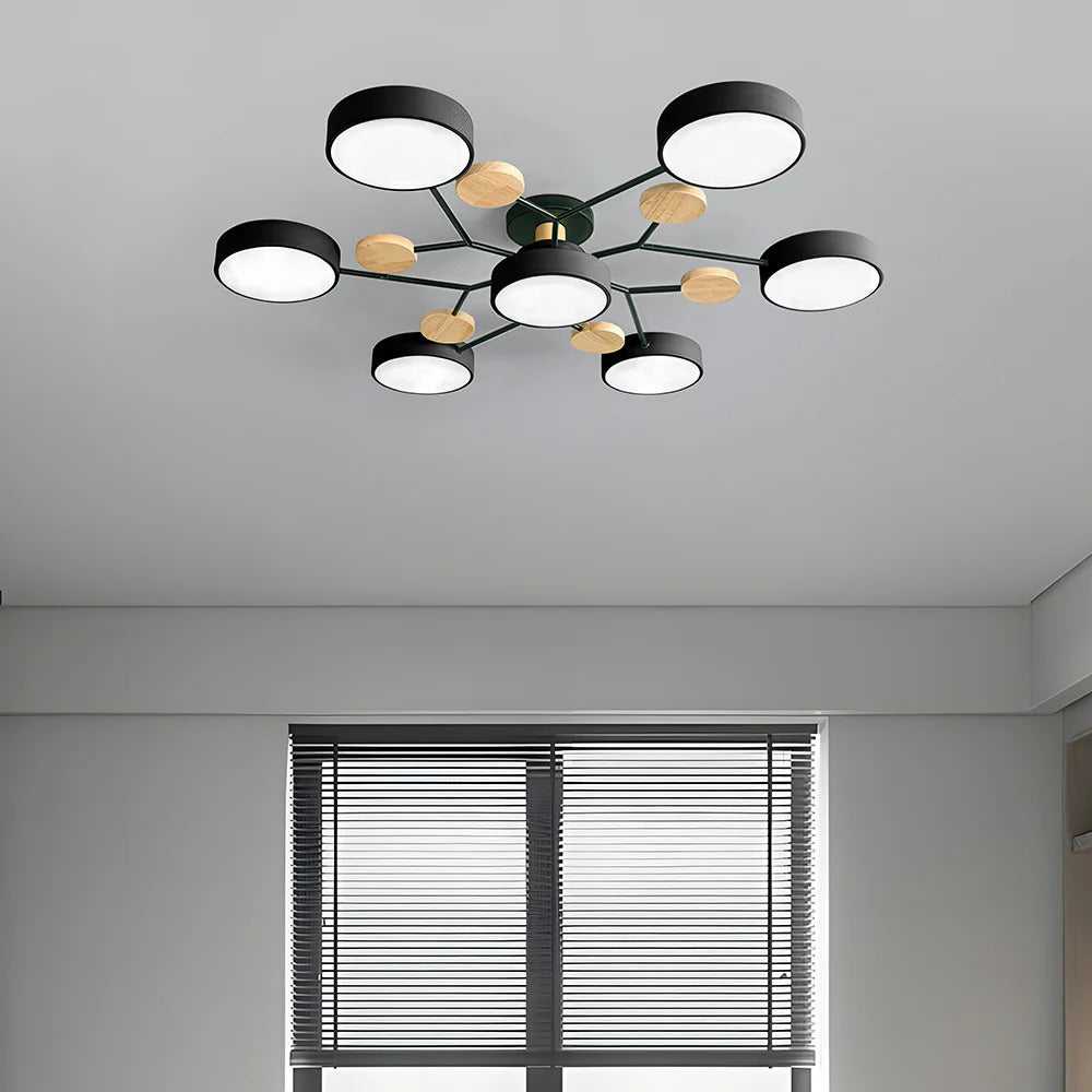 Modern LED Flush Ceiling Light Multi-Light Indoor Lighting Fixture