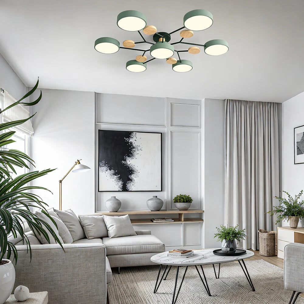 Modern LED Flush Ceiling Light Multi-Light Indoor Lighting Fixture