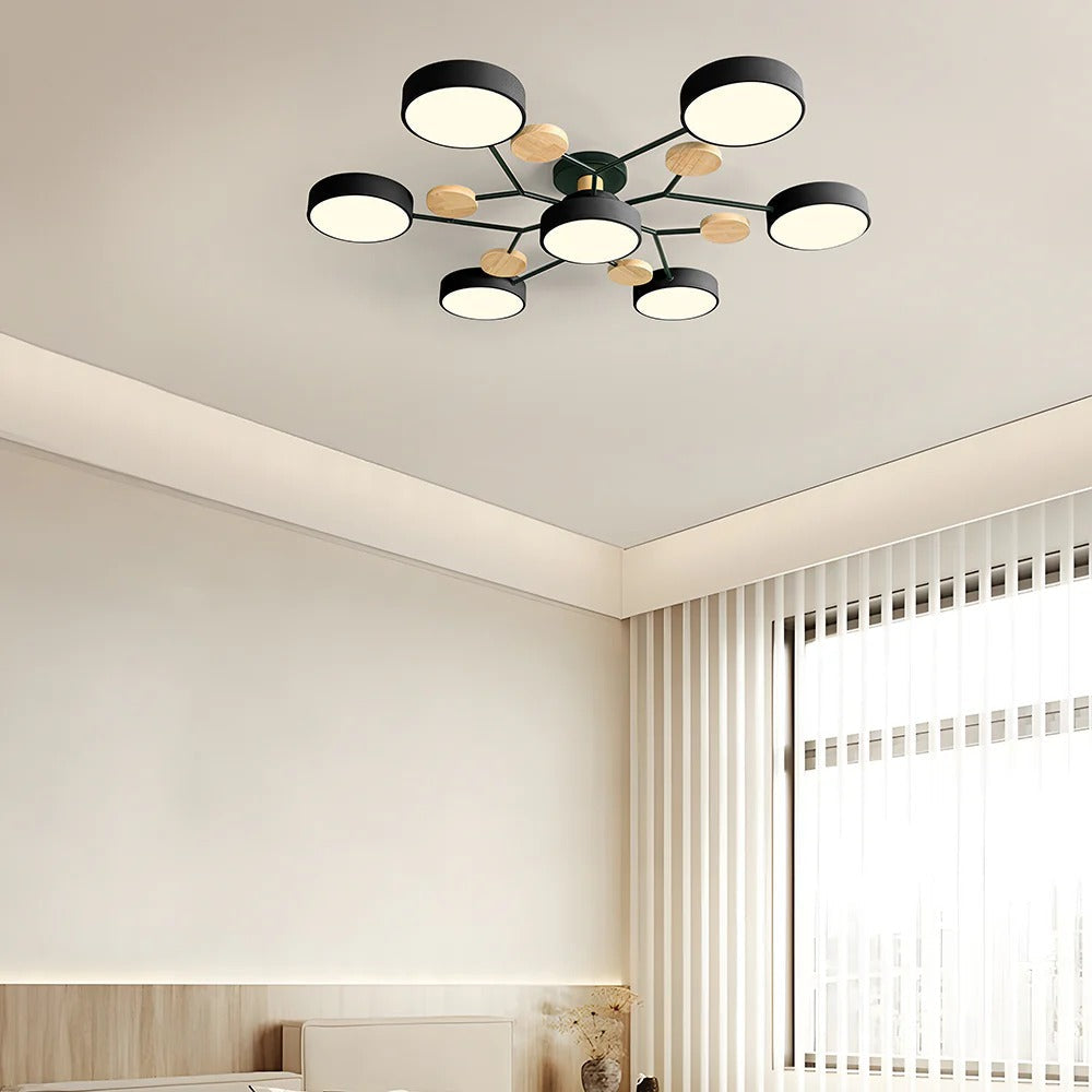 Modern LED Flush Ceiling Light Multi-Light Indoor Lighting Fixture
