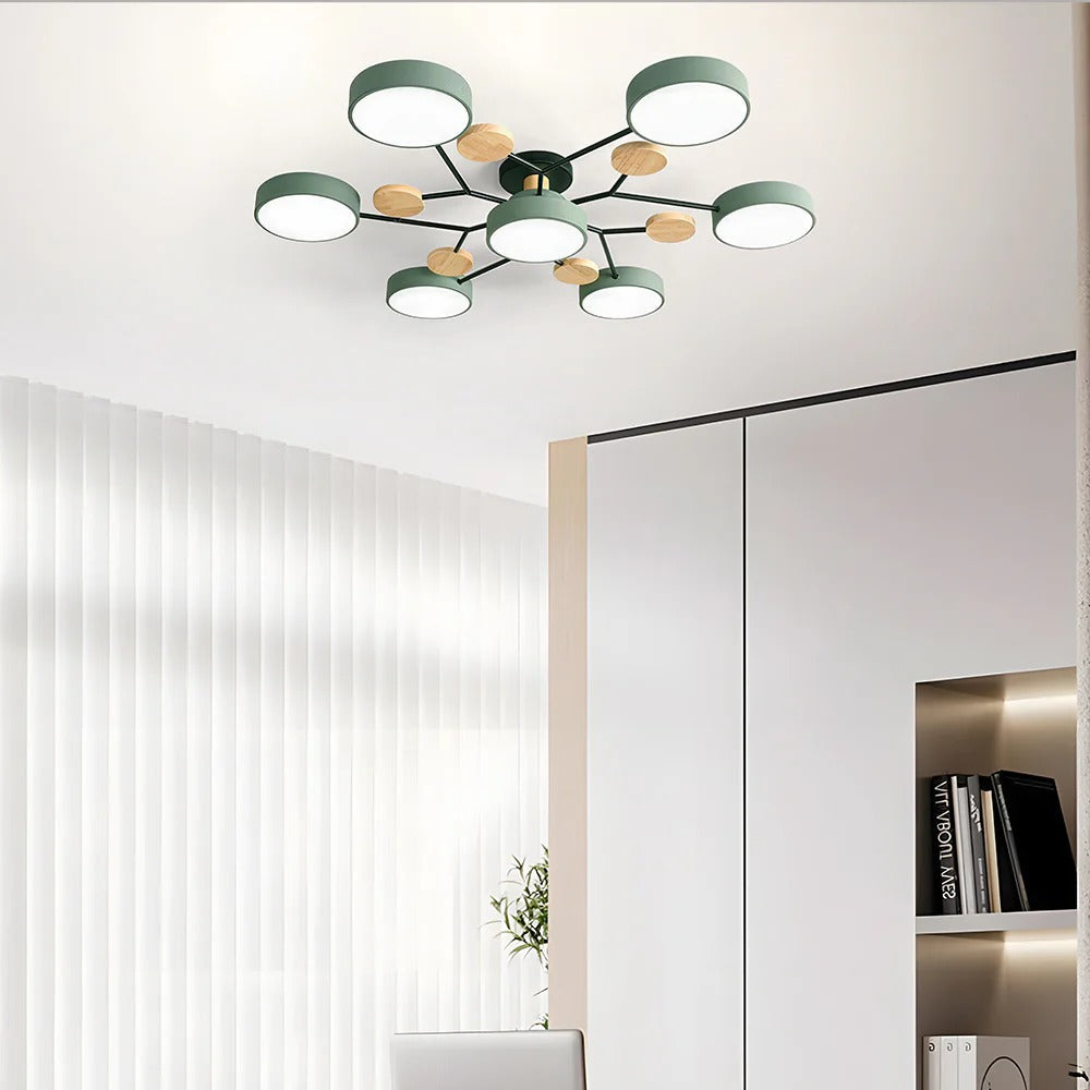 Modern LED Flush Ceiling Light Multi-Light Indoor Lighting Fixture