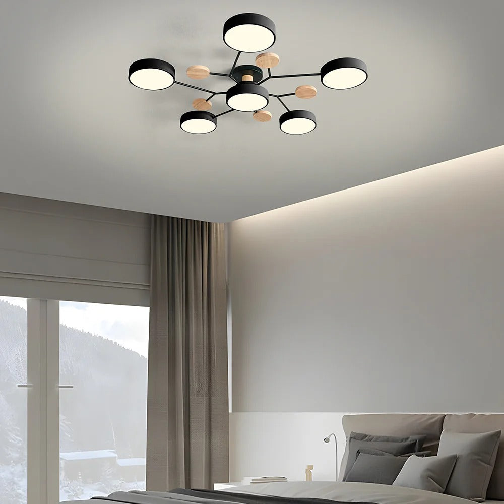 Modern LED Flush Ceiling Light Multi-Light Indoor Lighting Fixture