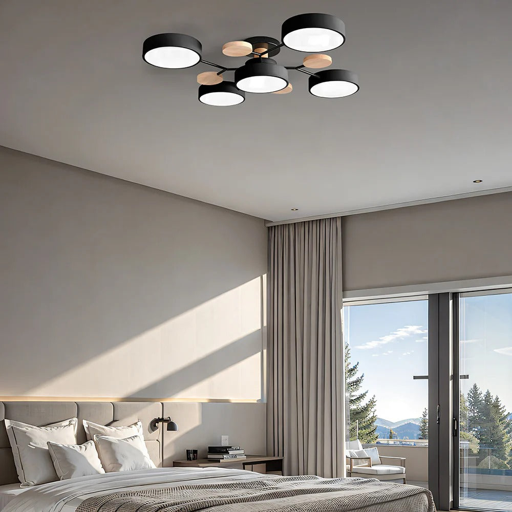 Modern LED Flush Ceiling Light Multi-Light Indoor Lighting Fixture
