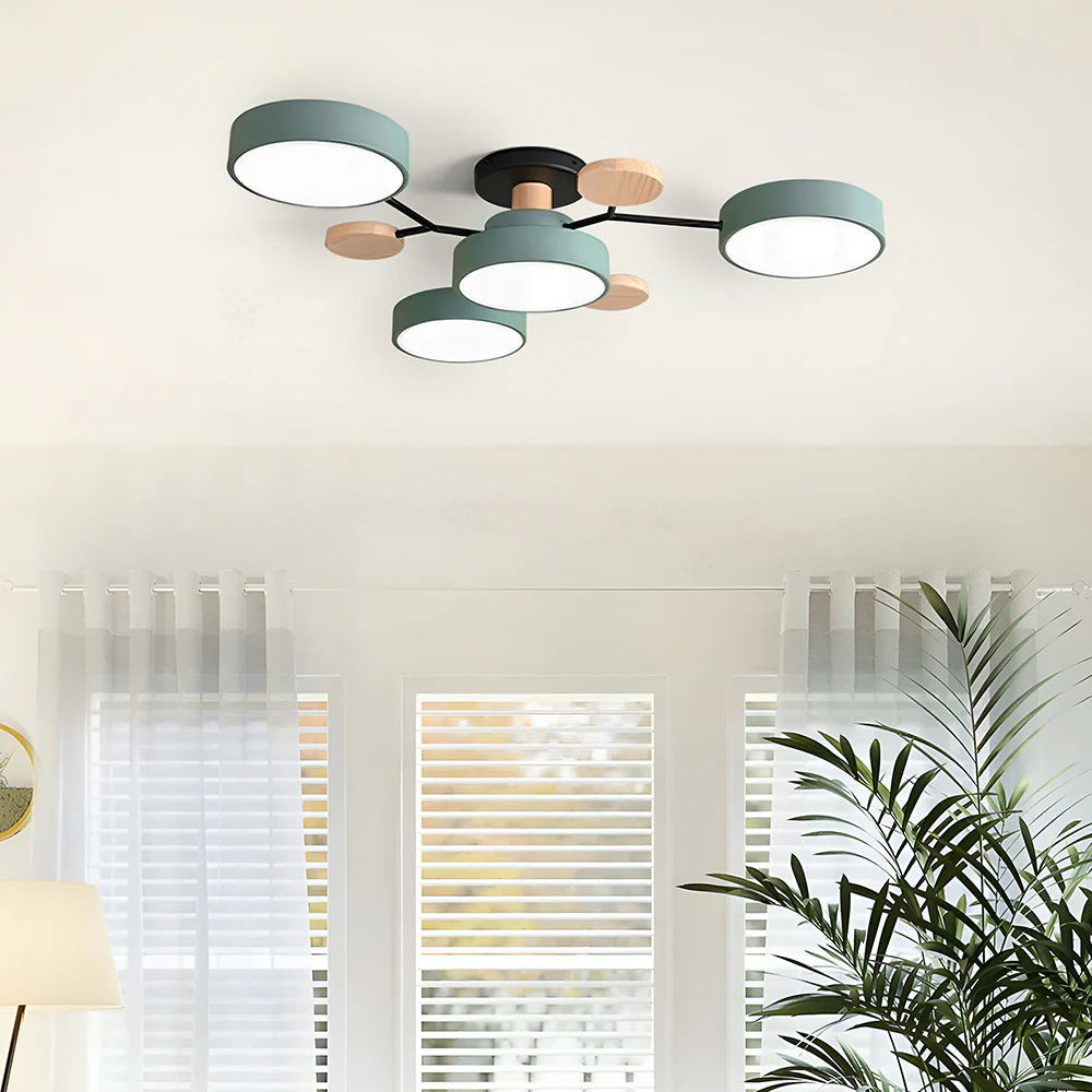 Modern LED Flush Ceiling Light Multi-Light Indoor Lighting Fixture