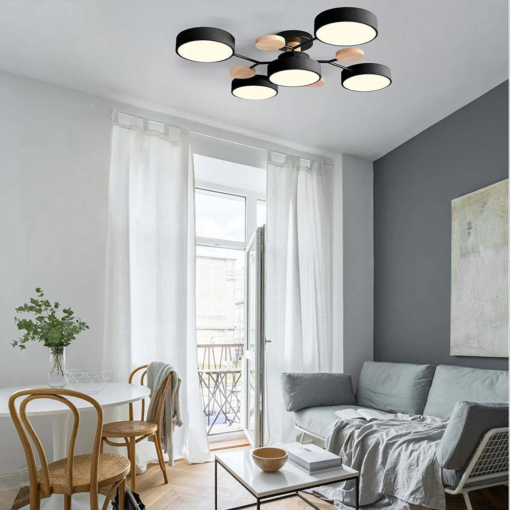 Modern LED Flush Ceiling Light Multi-Light Indoor Lighting Fixture