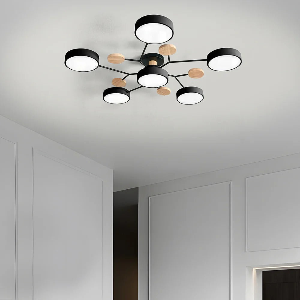 Modern LED Flush Ceiling Light Multi-Light Indoor Lighting Fixture