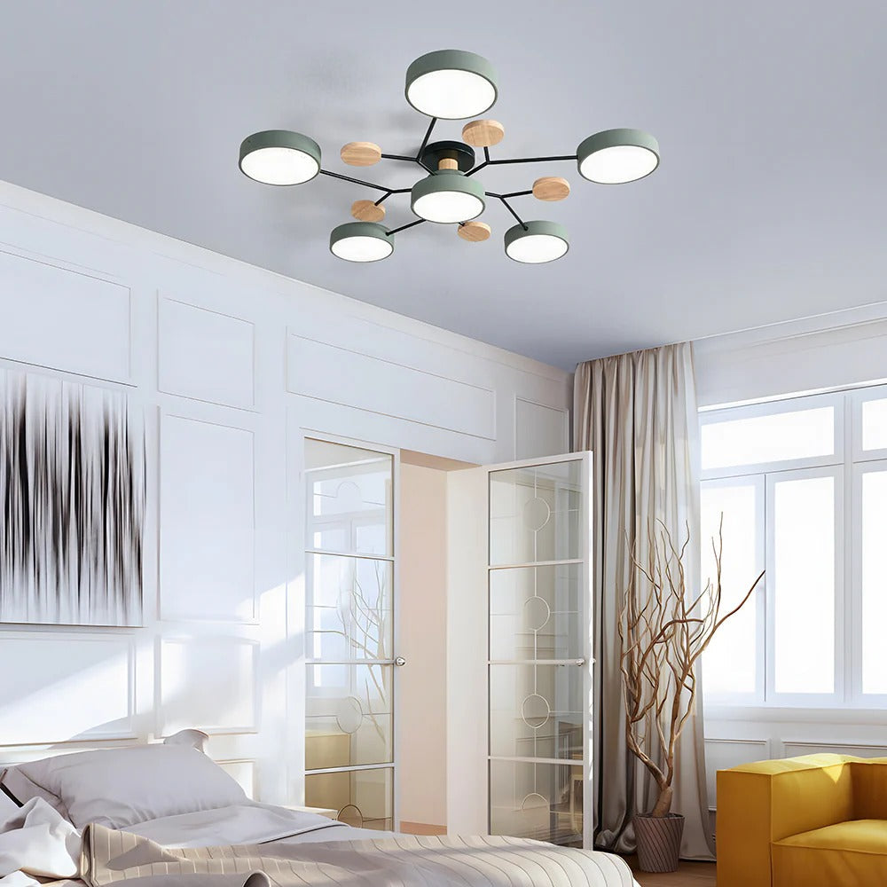 Modern LED Flush Ceiling Light Multi-Light Indoor Lighting Fixture