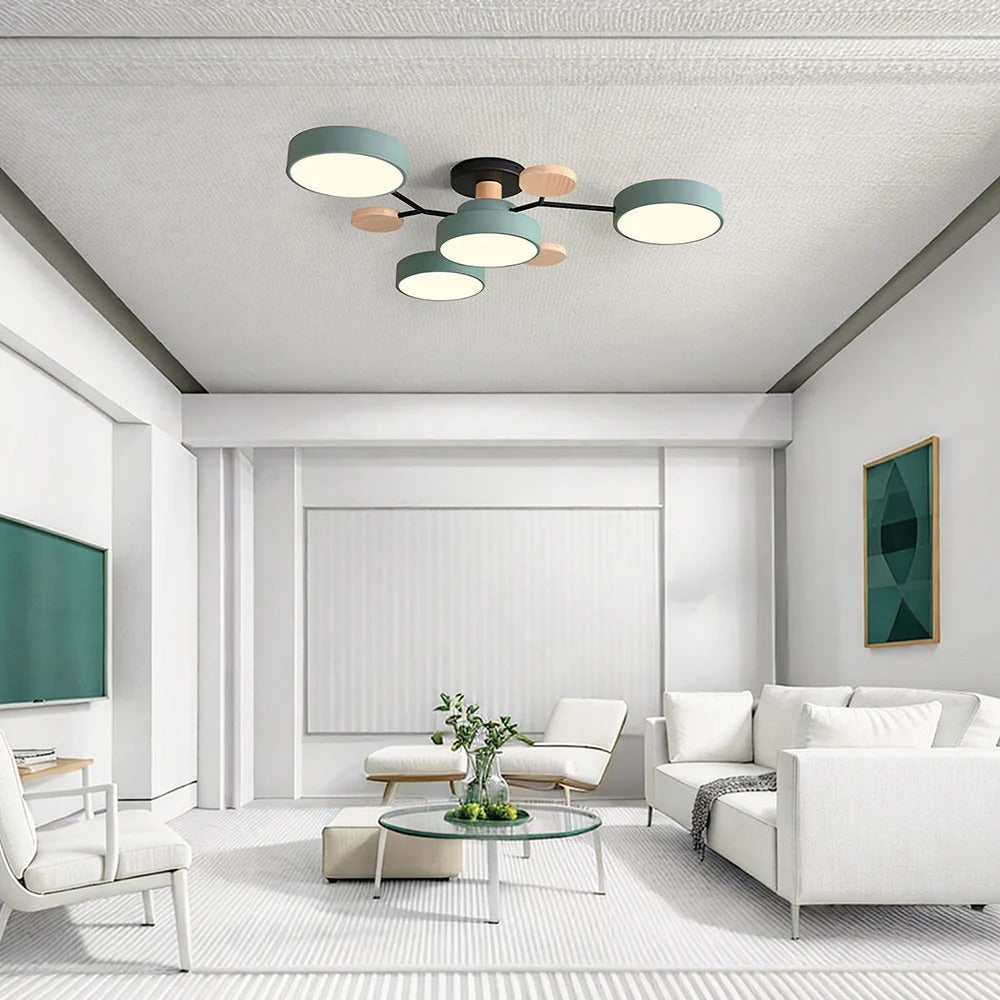 Modern LED Flush Ceiling Light Multi-Light Indoor Lighting Fixture