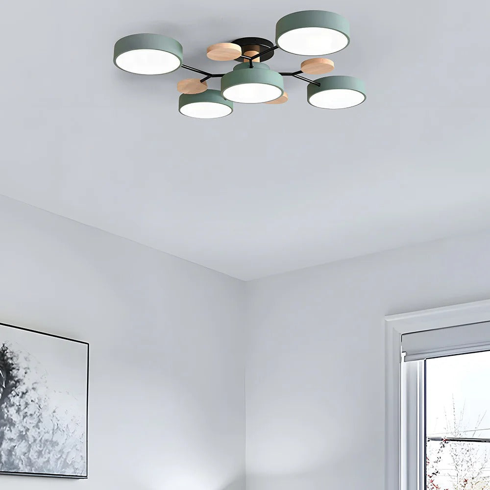 Modern LED Flush Ceiling Light Multi-Light Indoor Lighting Fixture