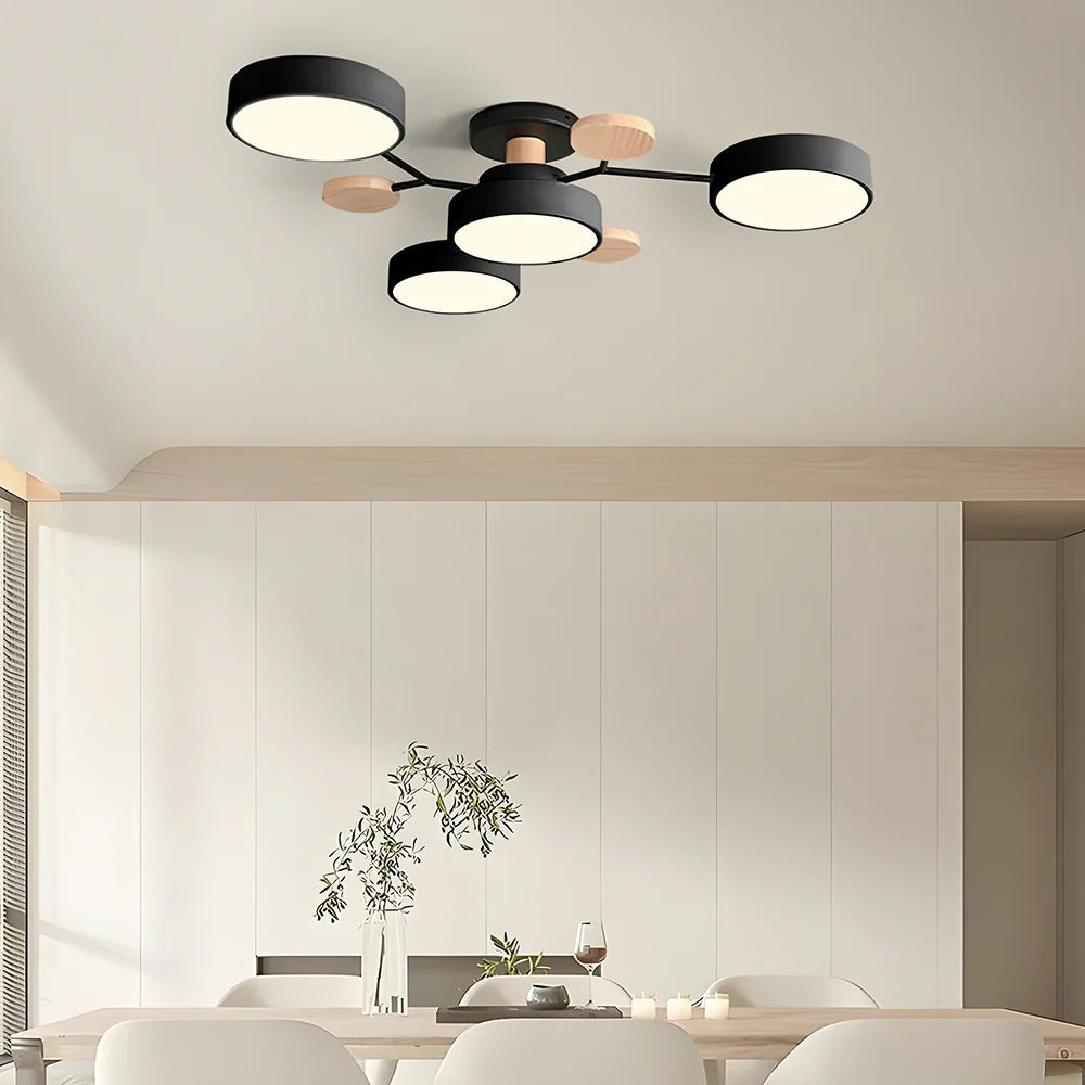 Modern LED Flush Ceiling Light Multi-Light Indoor Lighting Fixture