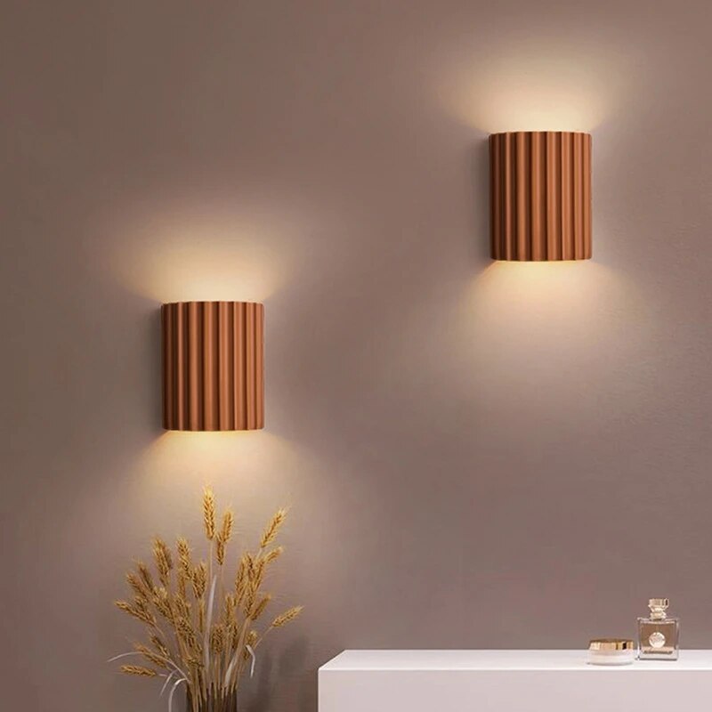 Modern Ribbed Wall Light Minimalist Scandinavian Wall Lighting