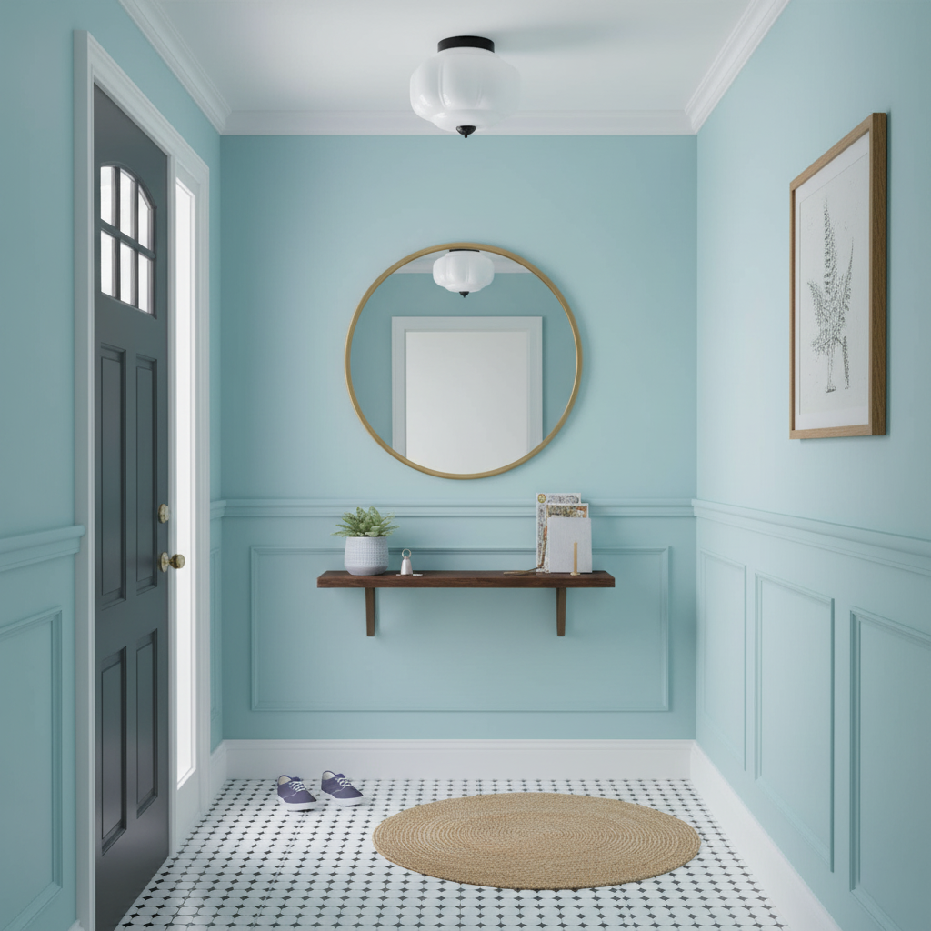 Vintage Jade Glow Ceiling Light Flush Mount