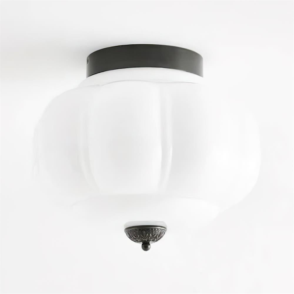 Vintage Jade Glow Ceiling Light Flush Mount