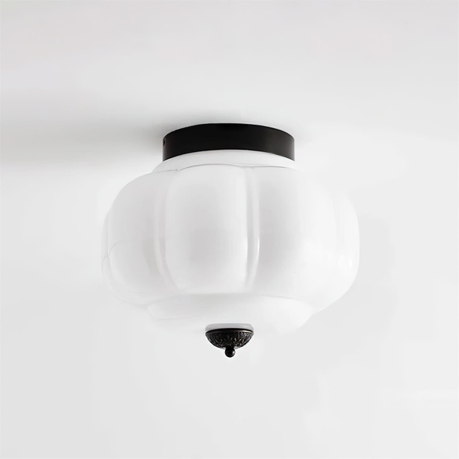 Vintage Jade Glow Ceiling Light Flush Mount