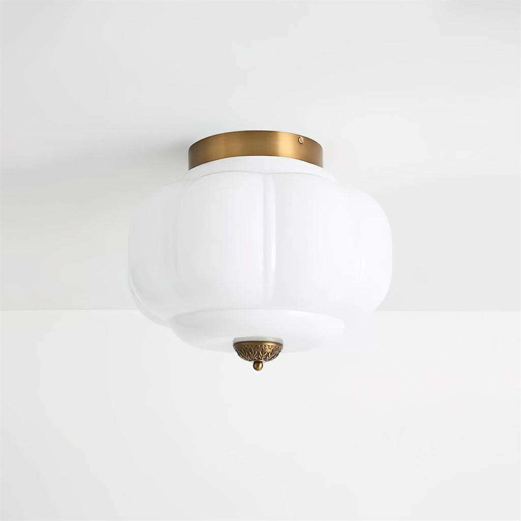 Vintage Jade Glow Ceiling Light Flush Mount