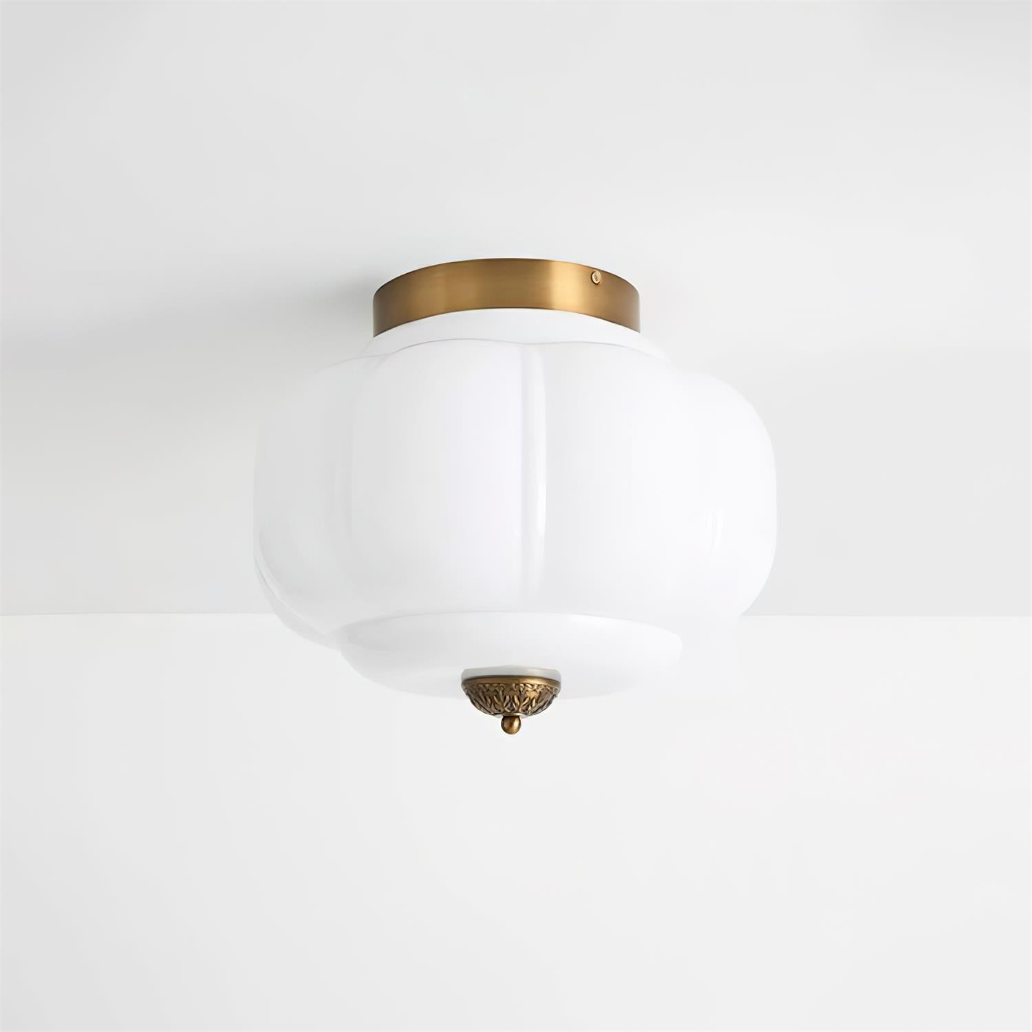 Vintage Jade Glow Ceiling Light Flush Mount