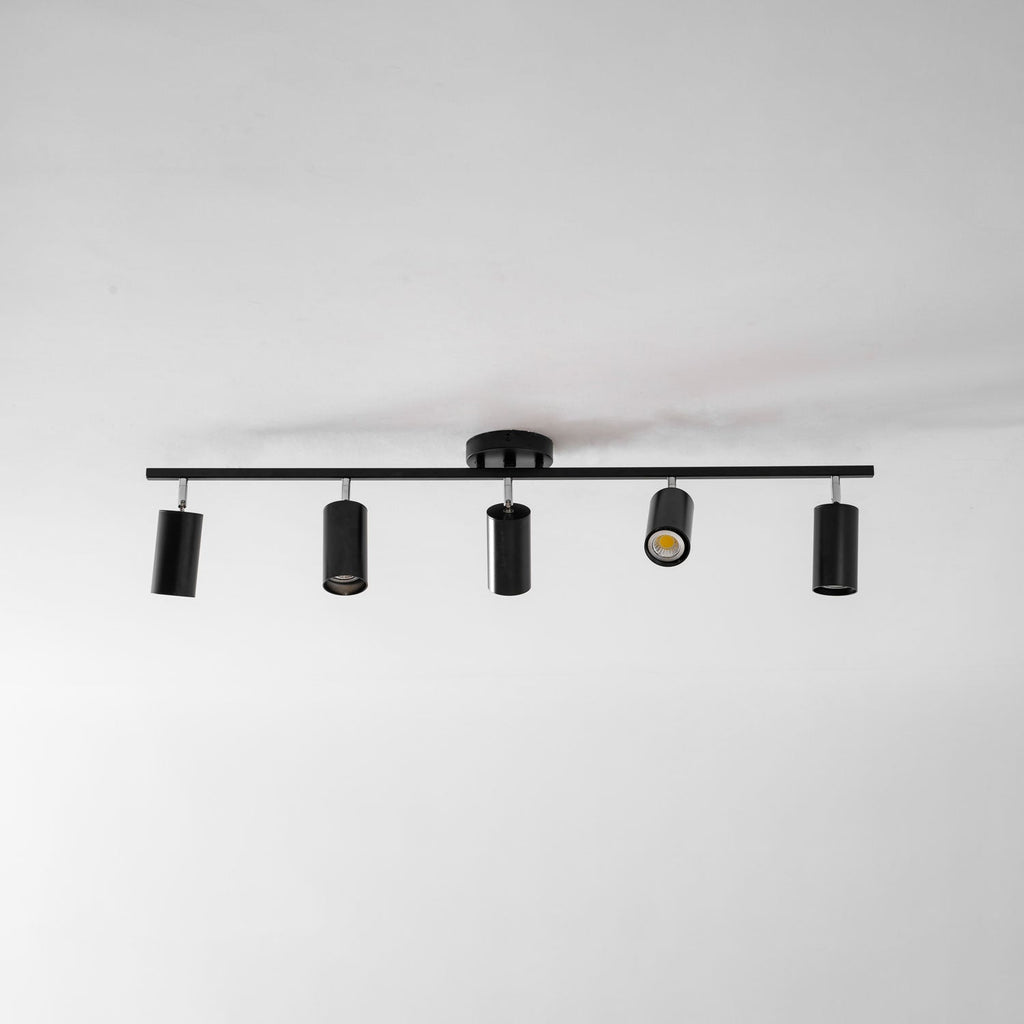 Adjustable Spotlight Ceiling Light Bar in Gold Accent Design