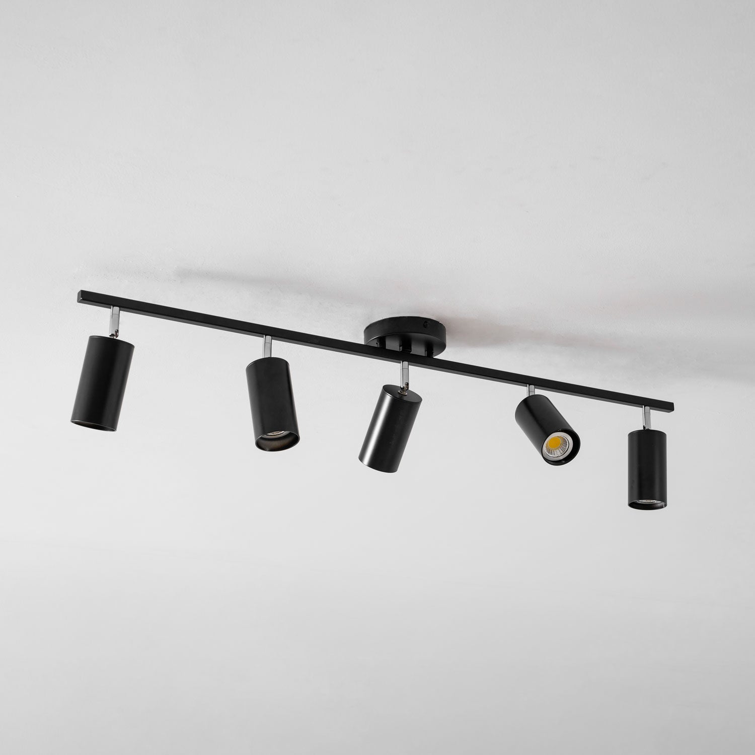 Adjustable Spotlight Ceiling Light Bar in Gold Accent Design