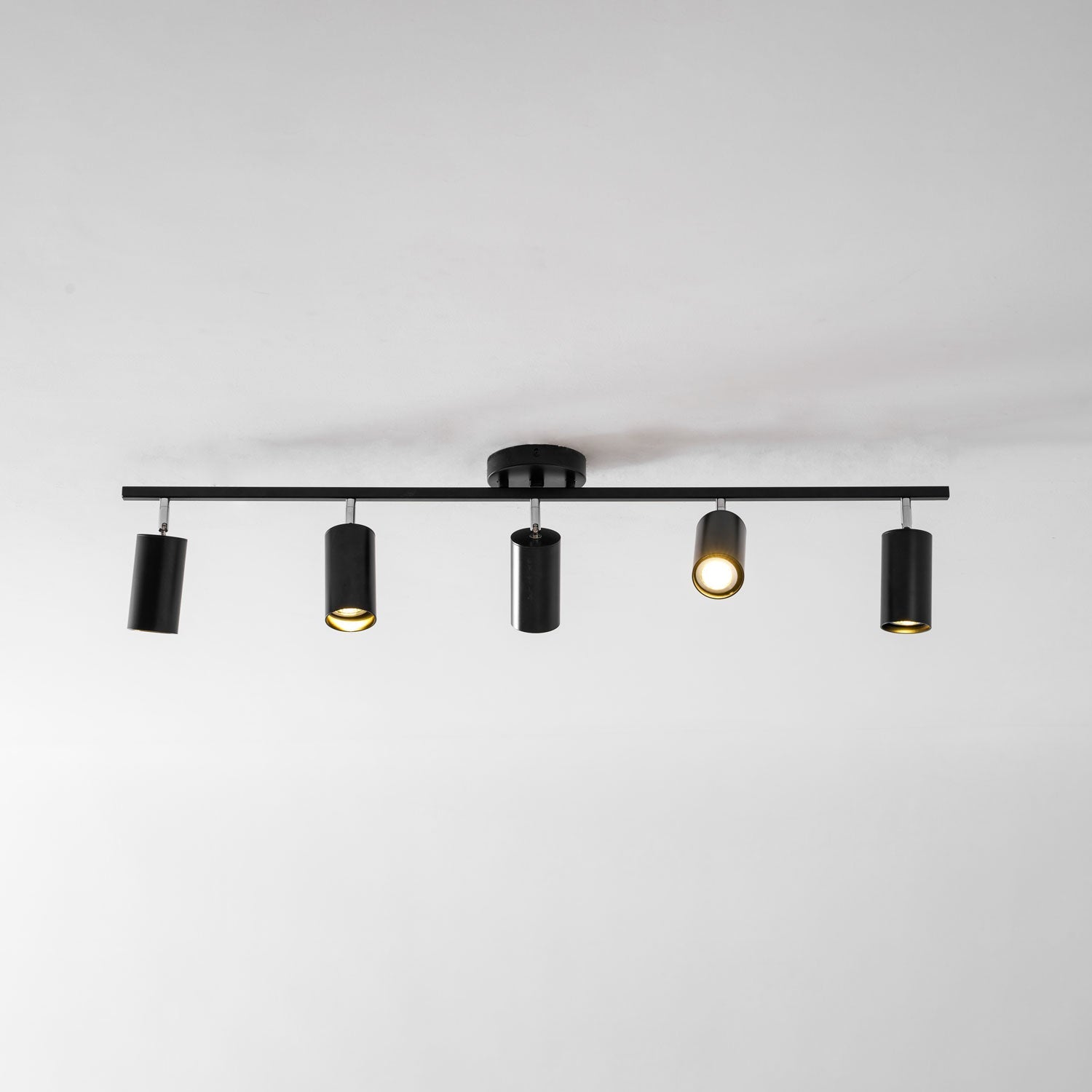 Adjustable Spotlight Ceiling Light Bar in Gold Accent Design