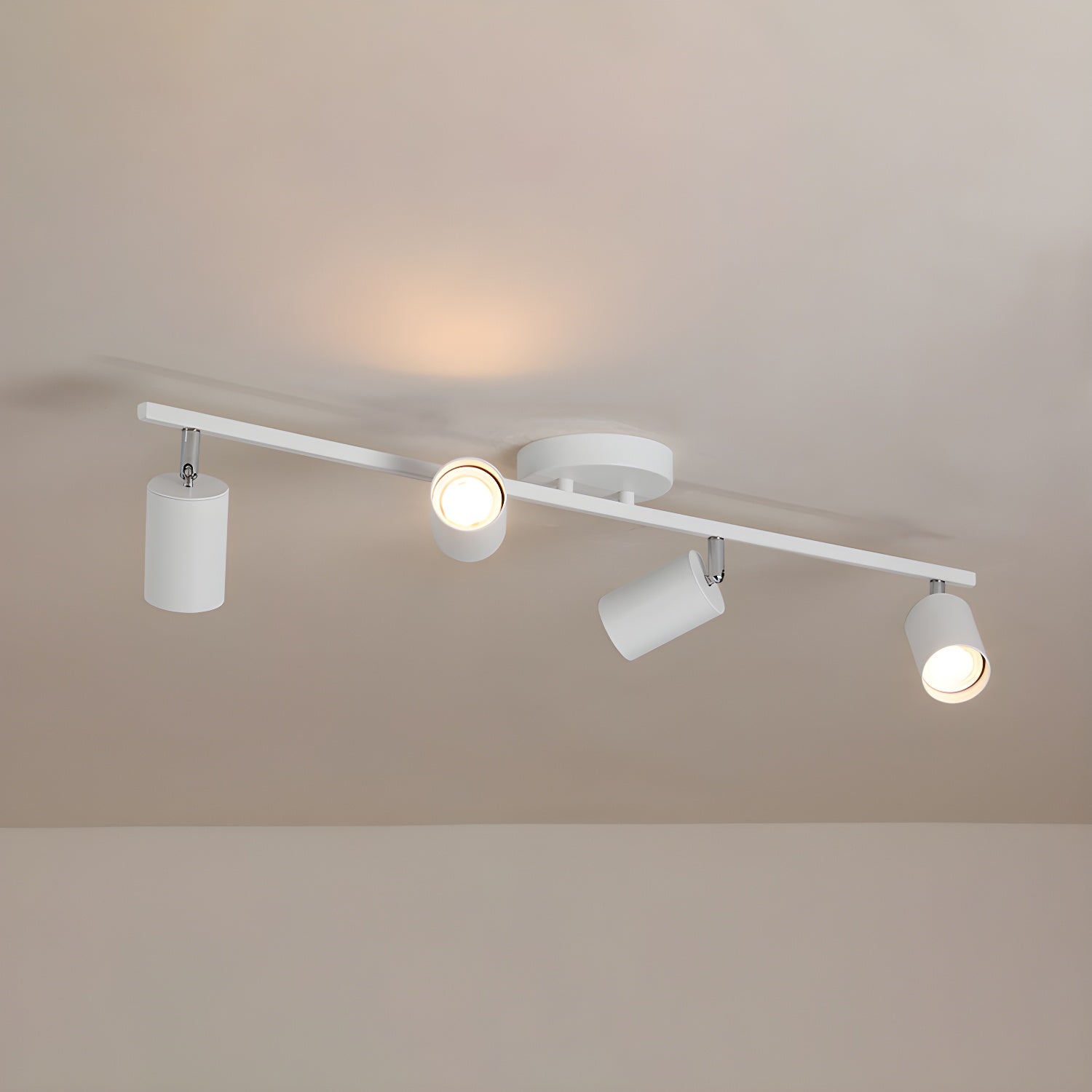Adjustable Spotlight Ceiling Light Bar in Gold Accent Design