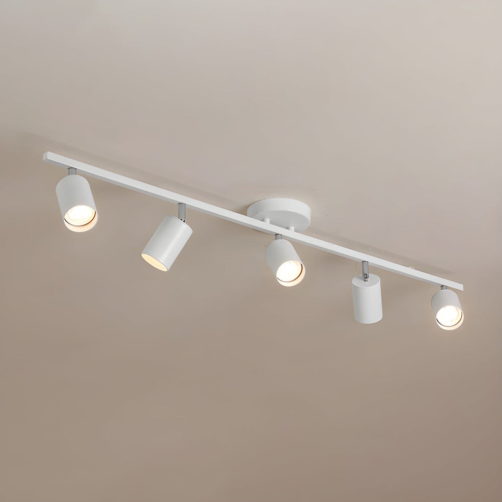 Adjustable Spotlight Ceiling Light Bar in Gold Accent Design