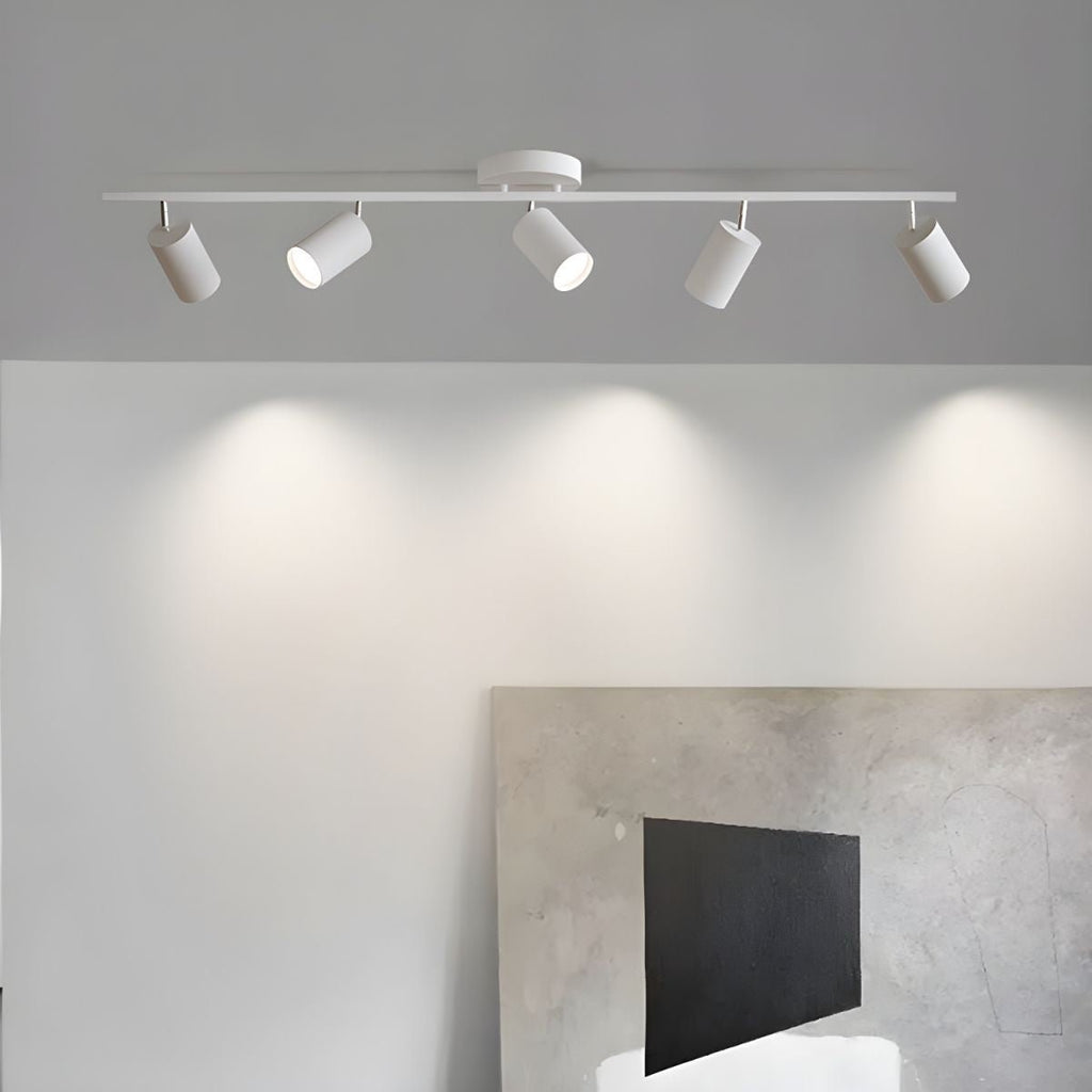 Adjustable Spotlight Ceiling Light Bar in Gold Accent Design