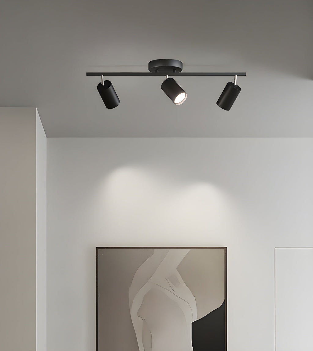 Adjustable Spotlight Ceiling Light Bar in Gold Accent Design