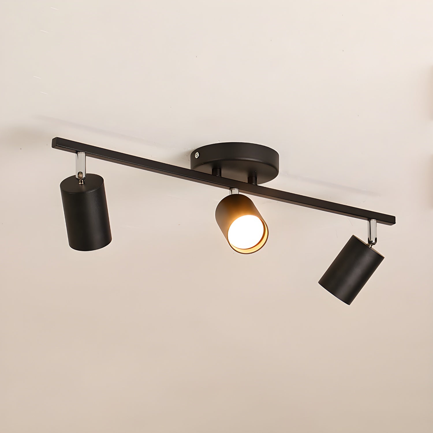 Adjustable Spotlight Ceiling Light Bar in Gold Accent Design