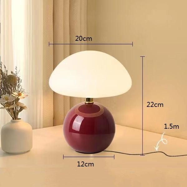 Retro Mushroom Table Lamp Bauhaus-Inspired Bedside Light